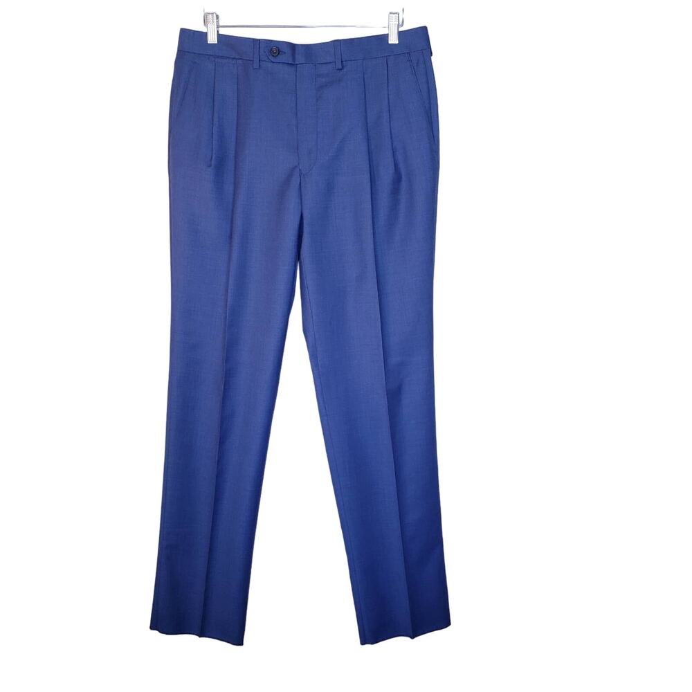 NWT LAUREN RALPH LAUREN Men's Size 34W- 100% Wool Pleated Dress Pants Not Hemmed